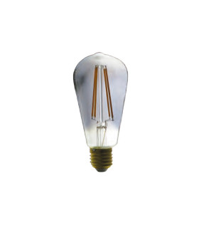 LAMPARA EDISON CRISTAL SMOKY FILAMENTO LED E27 2.5W 1800K 360º 230V
