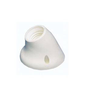 PORTALAMPARAS ZOCALO CURVO BLANCO